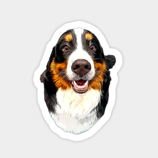 Bernese Mountain Dog JUST SO HAPPY! Sticker